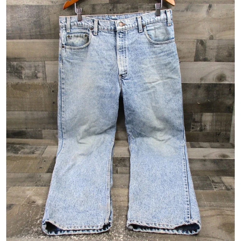 Vintage Levis 540 Jeans Mens 36x32 Blue Acid Wash Straight Grunge Made in USA